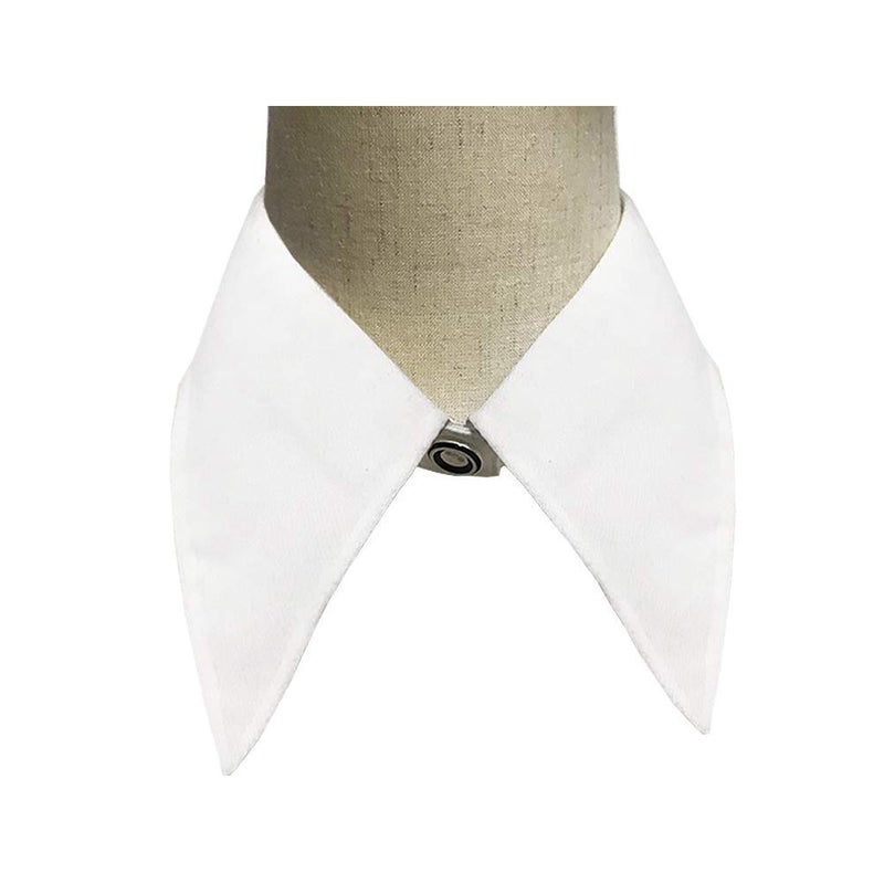 Joyci Solid Color Girls Necklace Choker Collar Detachable Lapel False Collar (White) - Image 4